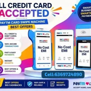Paytm Machine Sales and Service | Monthly Rent FREE – Call 6369724890