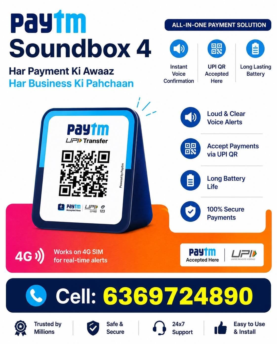 Paytm Machine Sales and Service | Monthly Rent FREE – Call 6369724890